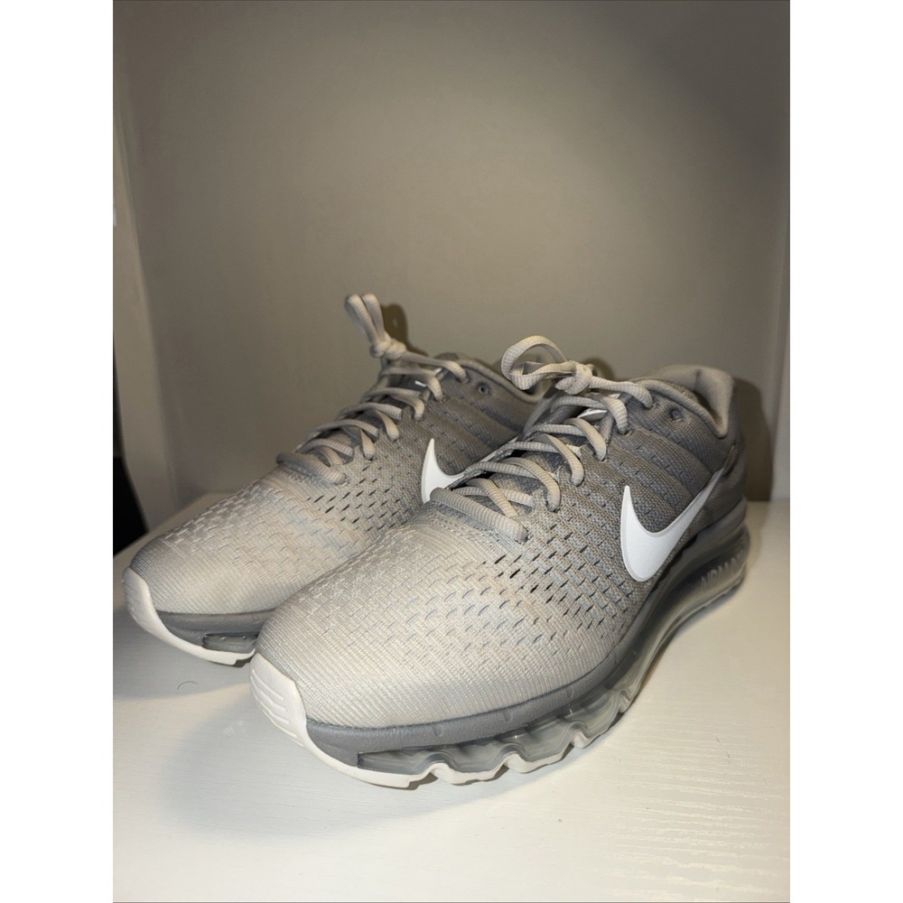 New In Box Nike Air Max 2017 Gray White Light Bone 849559-005 Men Size 7